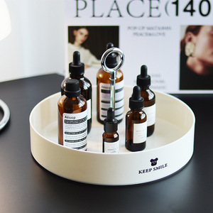 Boîte de rangement multifonctionnelle en métal nordique avec poignée circulaire pour aromathérapie, cosmétiques, soins de la peau, articles divers et bureau - Product Image 4