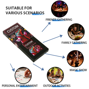 Горячая распродажа: персонализированные игральные карты с индивидуальным дизайном, производство OEM, печать игровых карт, картонная упаковка, настольные игры для вечеринок, на заказ. - Product Image 4