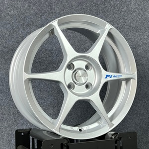 Velg Flow Formed Deep Dish 4x100 Ukuran <span class=keywords><strong>16</strong></span> Inch JDM Silver Buddy Club P1 Bahan Aluminium Alloy untuk Aplikasi Aftermarket - Product Image 3
