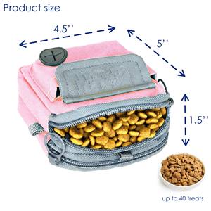 Free sample Amaz Hot Selling Pet <b>Treat</b> <b>Pouch</b> Bag Portable Pet Snack Outdoor <b>Dog</b> Walking Bag Silicone Pet Feeding Training Bag - Product Image 4