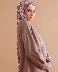 MOTIVE FORCE 2023 Vente en gros Nouveaux foulards islamiques en mousseline de soie à imprimé feuilles de Malaisie, Turquie, Dubaï, Hijab musulman pour femme Hijab musulman Musl - Product Image 6