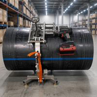 Nouvelle machine à décapage de tuyaux industrielle de grande taille E-Work ERSE1200, électrique, sans balais, automatique, pour tuyaux PE/PVC/PPR, 400-1200 mm