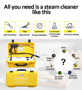 Equipo Eléctrico <span class=keywords><strong>de</strong></span> <span class=keywords><strong>Lavado</strong></span> <span class=keywords><strong>de</strong></span> Autos <span class=keywords><strong>de</strong></span> Alta Presión <span class=keywords><strong>con</strong></span> <span class=keywords><strong>Vapor</strong></span> <span class=keywords><strong>Seco</strong></span> a Alta Temperatura, Limpiador Conveniente para Interiores <span class=keywords><strong>de</strong></span> Coche y Aire Acondicionado - Product Image 2