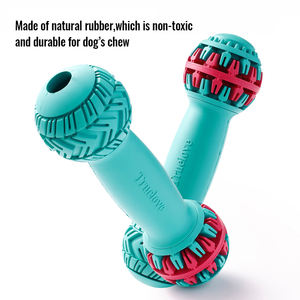Truelove çevre dostu dayanıklı kauçuk köpek kemik interaktif tedavi dağıtıcı diş temizleme anti-yıkıcı çiğneme oyuncağı evcil hayvanlar için - Product Image 2
