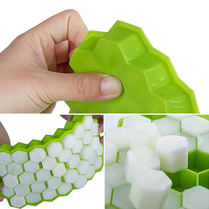 Libre de BPA apilable seguro cubo de <span class=keywords><strong>hielo</strong></span> molde de silicona ecológica fácil liberación y bandejas de cubitos de <span class=keywords><strong>hielo</strong></span> - Product Image 3