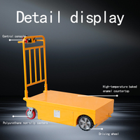 Chariot de manutention électrique JIALITE 500KG à plateforme plate en métal pour la logistique d'entrepôt