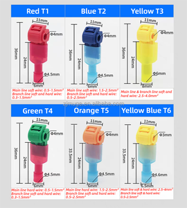 T-tap Nylon tự Tước cách điện điện <span class=keywords><strong>Spade</strong></span> nối t-tap nam uốn thiết bị đầu cuối dây nhanh chóng Splice thiết bị đầu cuối kẹp - Product Image 4