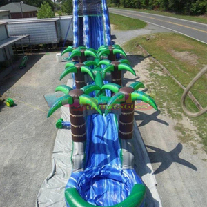 27ft thương mại lớp nhiệt đới bên vui vẻ trượt nước trẻ em người lớn trả lại nhà ngoài trời Inflatable trượt nước cho hồ bơi - Product Image 3