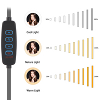 Yeni 10 inç Aros de luz para selfies için dim uzaktan anillo de luz led makyaj tik tok facebook fotoğraf