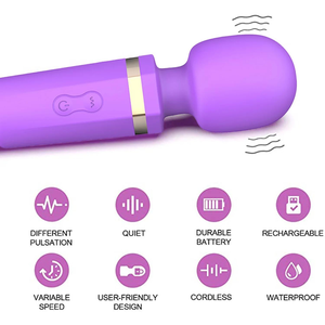 휴대용 실리콘 미니 AV 미니 마사지 완드 여성 자위기구 전기 릴렉스 마사지기 성인용품 여성용 - Product Image 2
