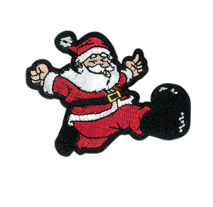 Cute Santa Claus Embroidered Arm Patch Christmas Gift Patch <b>Iron</b> On Badge - Product Image 6