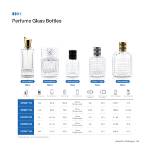 Juego de Botellas de <span class=keywords><strong>Perfume</strong></span> de Vidrio Cuadradas Negras Vacías de 50 ml, de Lujo y a Buen Precio, para <span class=keywords><strong>Hombre</strong></span> - Product Image 2