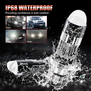 Mini Y1MT H4 H7 Projektor Auto Beleuchtungs system H4 Bi LED Projektor linse Mit Laserlicht LED Scheinwerfer lampen für Auto Motorrad - Product Image 6