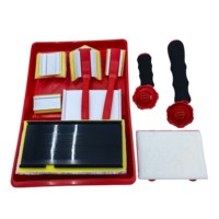Vente en gros de tampons de peinture de qualité industrielle pour bricolage, truelles avec manche en plastique et filament de nylon/laine, truelle à éponge et plâtre