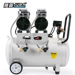 Compresseur d'air Juba Hurricane 800WX2, 2 cylindres, sans huile, silencieux, type piston, pour la fabrication - Product Image 1