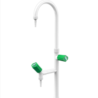 Robinet d'eau de laboratoire en gros, robinet à double sortie de haute qualité, robinet à double sortie en laiton massif durable