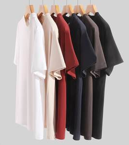 Camiseta de Algodón Puro de Alta Calidad de 300G, Impresión de Logotipo Personalizada, Hombros Caídos, Talla Grande, Color Sólido, Fabricación de Camisetas al por Mayor - Product Image 5