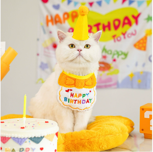 <span class=keywords><strong>Bandana</strong></span> ulang tahun hewan peliharaan lucu kustom grosir syal kucing anjing bordir untuk pesta pesanan jumlah besar - Product Image 4