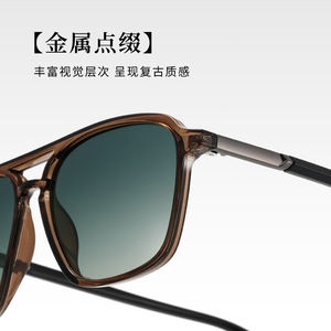 แว่นกันแดดนักบินวานด้าสำหรับผู้ชาย รุ่น S16202 โพลาไรซ์ UV400 กรอบสีดำ เลนส์ TAC สำหรับทุกเพศ เหมาะสำหรับกิจกรรมกลางแจ้ง - Product Image 3