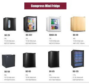 OEM commercio all'ingrosso di commercio mini frigorifero fridge birra drink mini display bevanda di raffreddamento con porta in vetro