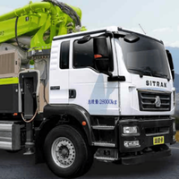 Camion pompe à béton Zoomlion Shandeka diesel 43 mètres, 180 m³/h de production de béton, moteur intégré, entièrement hydraulique, 40 m, 46 000 kg, garantie 1 an