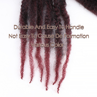 Cheveux synthétiques Nina de 18 pouces pour tresses Mali, cheveux crépus Kanekalon, tresses afro crépues Marley, tresses cubaines Marley