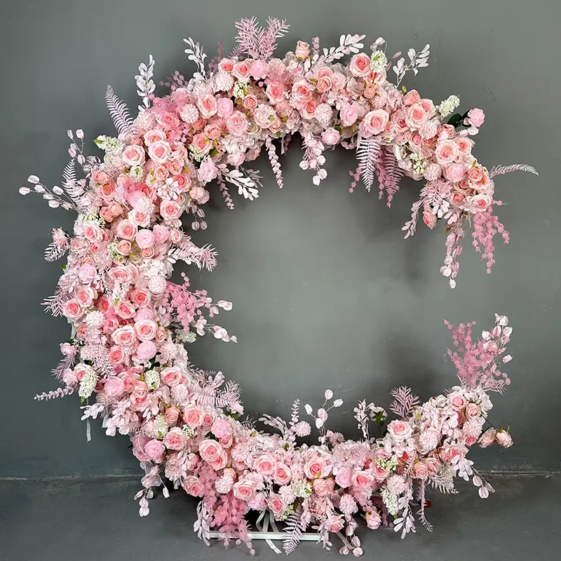 Mariage bal Royal fleur artificielle mur toile de fond photomaton fée fête d'anniversaire bricolage panneaux floraux décorations de fond