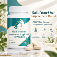 Complément alimentaire multi-symptômes pour la ménopause, formule personnalisée pour femmes, 30 comprimés avec magnésium, prend en charge OEM et ODM