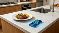 Chargeur sans fil dissimulé sous la table pour caravanes, camping-cars et cuisines, câblé longue distance 30 mm