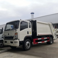 Camion compacteur de déchets Howo 7CBM, camion de collecte des déchets, prix d'usine
