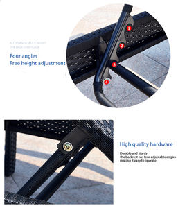 Pour <span class=keywords><strong>piscine</strong></span> côté coussin couvre extérieur Patio <span class=keywords><strong>jardin</strong></span> chaises longues en gros teck Double aluminium métal mobilier d'extérieur moderne - Product Image 4