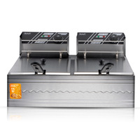 Nouvelle friteuse à immersion triple panier amovible puissante pour poulet frit, frites et chips
