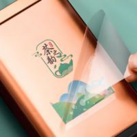 Autocollant de transfert UV en cristal, étiquette métallique de marque, autocollant imperméable pour emballage cadeau