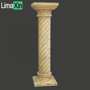 عمود ترافرتين بيج مزخرف حسب الطلب فاخر شحذ توسكان داخلي - Product Image 3