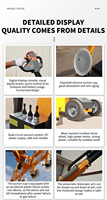 Grúa de Succión Eléctrica Manual para Vidrio, Elevador por Vacío con Rotación de 360 Grados para Montaje de Ventanas y Puertas de Vidrio