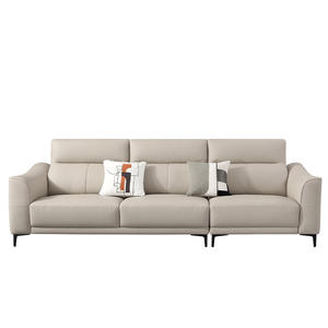 Élégante Canapé-lit trois places en cuir rembourré, structure en bois massif, design moderne pour appartement haut de gamme et <span class=keywords><strong>boutique</strong></span> - Product Image 6