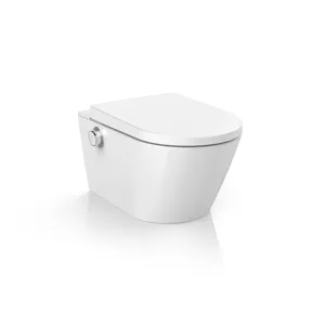 Bathroom 1 Piece Intelligent Toilet Seat Wall Hung Shower Toilet Slim Soft Close Smart Toilet Bidet