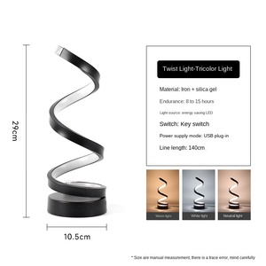 Hiện đại LED Bar bàn đèn USB plug-in rõ ràng bảng đèn với cơ thể sắt bầu không khí sáng tạo nightlight trang trí máy tính để bàn chiếu sáng - Product Image 5