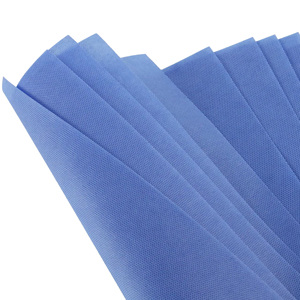 Bán buôn 45gsm 50*50cm <span class=keywords><strong>smmms</strong></span> Spun trái phiếu y tế không dệt vải không thấm nước và chống tĩnh ren cho y tế đóng gói - Product Image 5