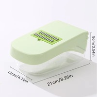 Groothandel Multifunctionele Handmatige Bamboe Chopper Ui Dicer Vegetarische Snijmachine Aardappelsnijder Fruit Groenten Hete Verkoop Plastic Keuken