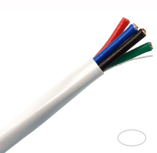 Cable De Altavoz QED QX16/4 Blanco - 4 Núcleos, 16 AWG, Retardante De Llama - Se Vende Por Metro