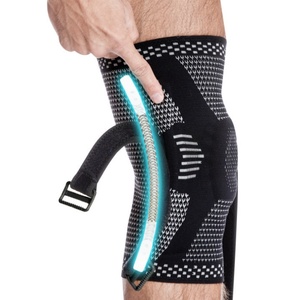 Professional Sports Safety Protection Breathable Joint Pain Relief Silicone Knee Sleeve Pad - Product Image 2