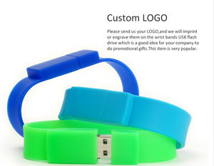 Bracelet en caoutchouc 16 Go, disque <span class=keywords><strong>flash</strong></span> USB 32 Go, bracelet en PVC, clé USB avec logo, cadeau imprimé, disque <span class=keywords><strong>flash</strong></span> USB en silicone, usine - Product Image 3