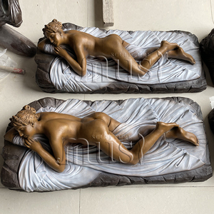 Estatua <span class=keywords><strong>de</strong></span> Mujer Desnuda con los Ojos Vendados <span class=keywords><strong>de</strong></span> Bronce MUSI, Acostada en el Suelo, en Existencia - Product Image 6