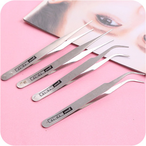 Pince à épiler en acier inoxydable gooi DIY TS-15 - Convient pour la numismatique, l'art, la réparation électronique, la beauté, le nail art, etc. - Product Image 2