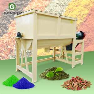 Mezcladora automática pequeña con cinta transportadora y calentador para especias, líquidos, polvo seco y mezclas con pulverizador. - Product Image 1