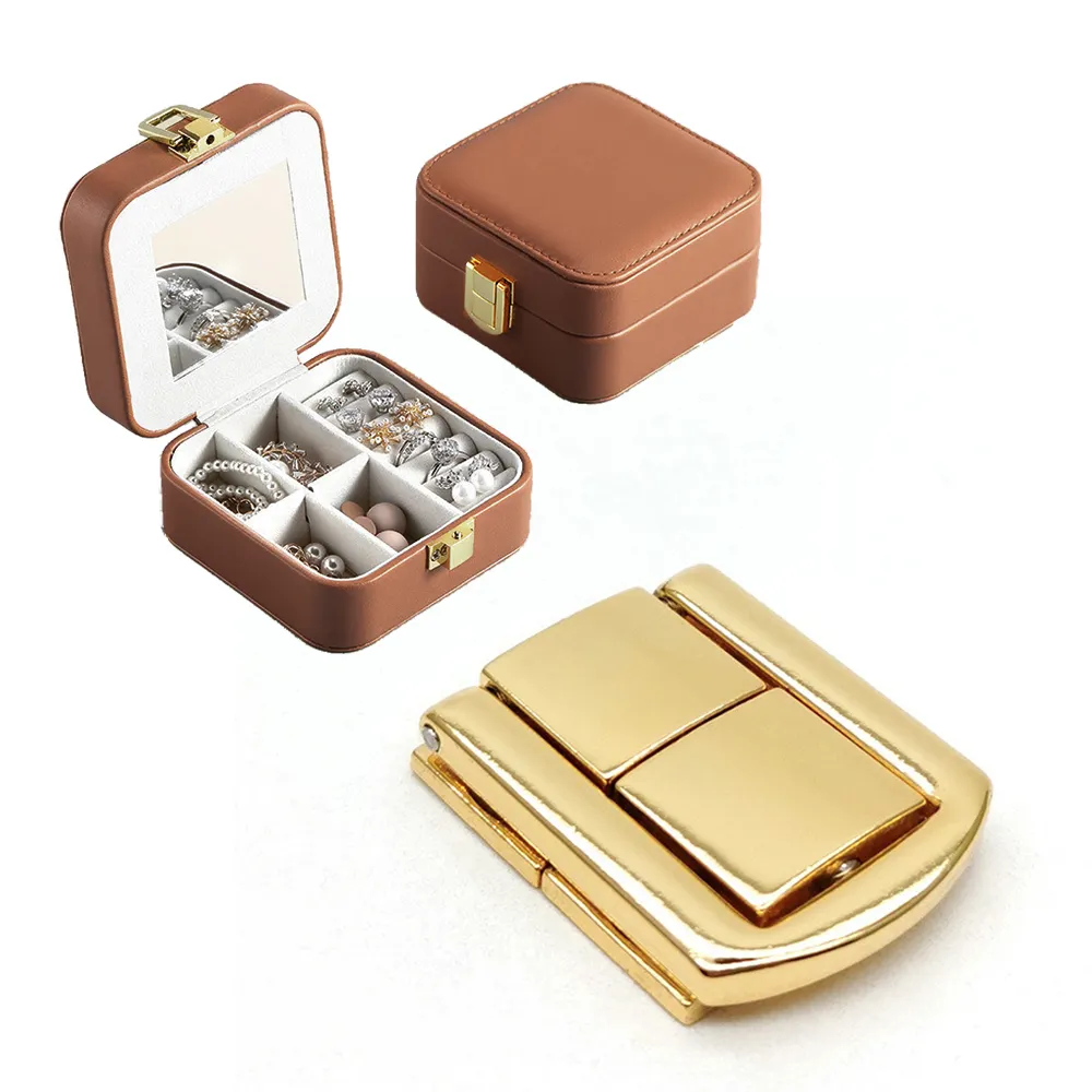Loquets de verrouillage pour boîte à bijoux coffre en bois loquet de verrouillage en métal pour boîte en bois valise boucle Clip fermoir