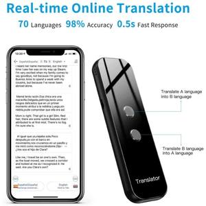 Bidirectional Online Voice Translation Supports 137 <strong>Languages</strong> with High Accuracy. Portable <strong>Language</strong> Translation Devices - Product Image 6