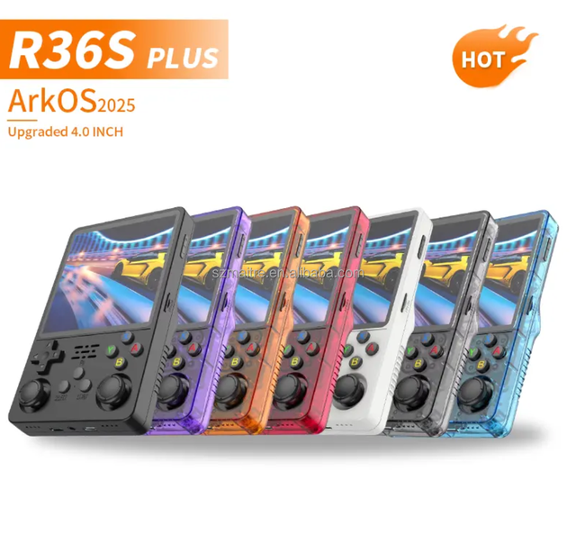 Factory Price R36S Plus Retro Handheld Game Player Linux System 4 Inch IPS Screen R35s Plus Portable Pocket Video Player