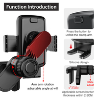Universal Model 3 YX S Accessoires Support de téléphone de voiture pour écran Tesla iPhone 15 14 Support de téléphone